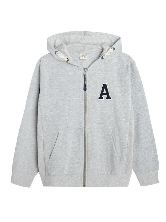 Cool Club Kids Cardigan Sweatshirts Hooded Gray