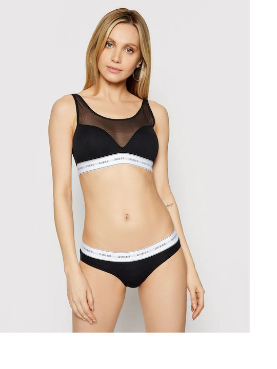 Carrie Women's Bra without Padding Black