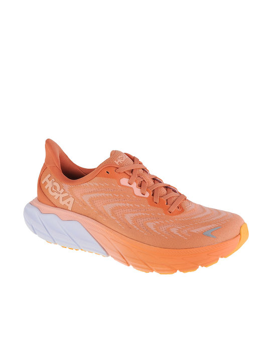 Hoka Arahi 6 Γυναικεία Αθλητικά Παπούτσια Running Πορτοκαλί