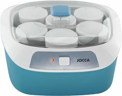 Jocca 1575 Γιαουρτομηχανή με Βαζάκια 170ml Λευκή 20W