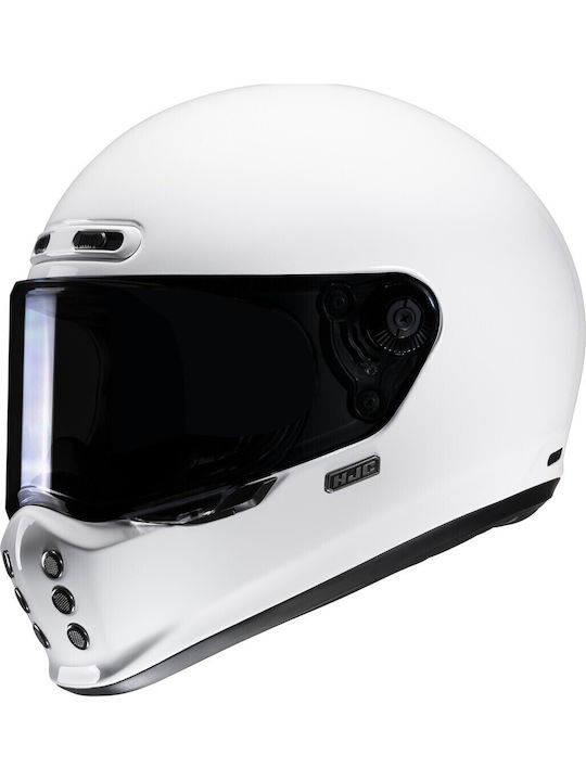 HJC V10 White Motorradhelm Volles Gesicht ECE 2...