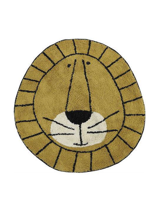 Tapis Petit Lion Детско килимче Кафяв Кръгло с диаметър 100см