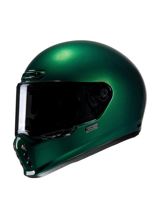 HJC V10 Deep Green Motorradhelm Volles Gesicht ECE 22.06