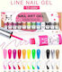 Nail Art Gel Νυχιών Πολύχρωμο