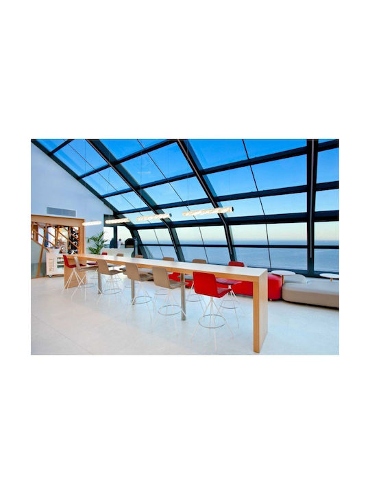 Slamp Hugo Pendant Light White Rail 100cm