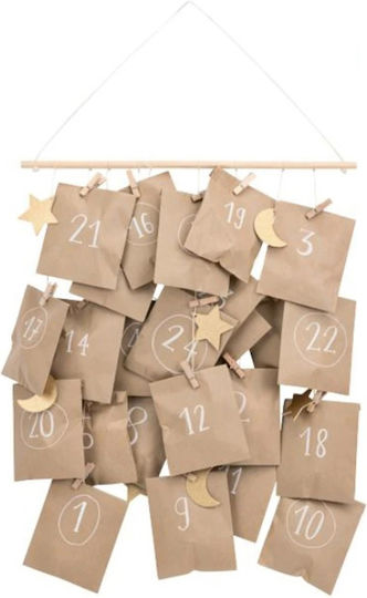 Baby Art Advent Calendar DIY Paper with 24 Decoration Bags