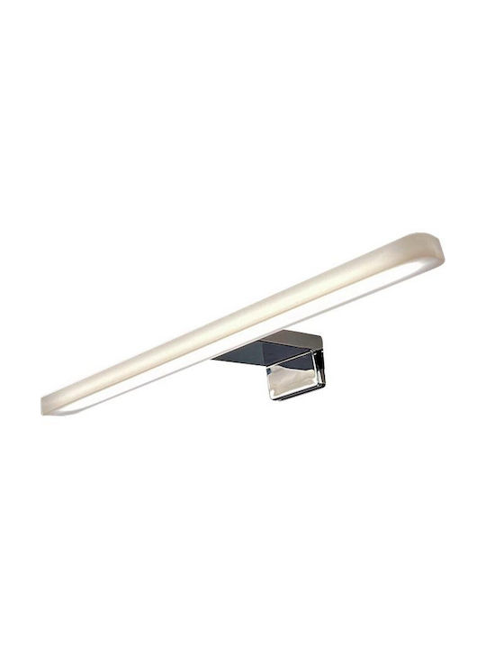 Geyer Modern Leuchte Badezimmer mit Integrierter LED und Neutralweißes Licht Silber 30x3cm