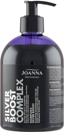 Joanna Silver Boost Complex Σαμπουάν Αναδόμησης/Θρέψης & Διατήρησης Χρώματος για Βαμμένα Μαλλιά 500gr