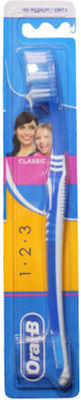 Oral-B 1-2-3 Maxi Clean 40 Medium Μπλε 1τμχ