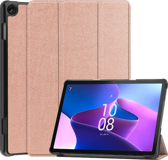 Magnetic 3 Fold Flip Cover Ροζ Χρυσή (Lenovo Tab M10 (3rd Gen) 10.1'')