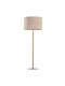 TK Lighting Deva Nature Vintage Φωτιστικό Δαπέδου Υ137xΜ50εκ. με Ντουί για Λαμπτήρα E27 Μπεζ