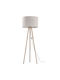 TK Lighting Tokyo Vintage Floor Lamp H146xW63cm. with Socket for Bulb E27 Brown
