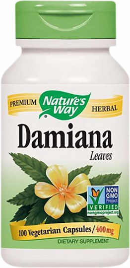 Nature's Way Damiana Leaves 400мг 100 вегетариански капсули