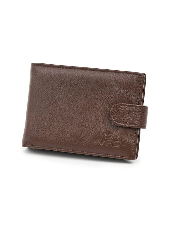 Verde Men's Card Wallet Brown