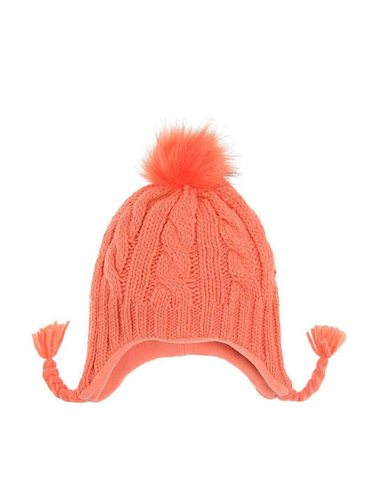 Kids Beanie Knitted Orange