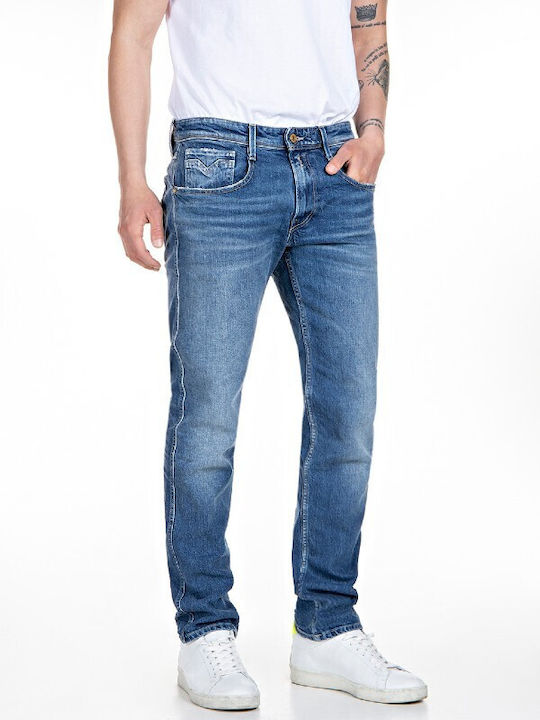 Replay Herren Jeanshose in Slim Fit Blau