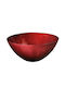 Cryspo Trio Salatschüssel Glas Rot 29x29cm 1Stück