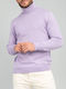 Vittorio Artist Men's Long Sleeve Sweater Turtleneck Purple