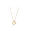 Senza Necklace from Gold Plated Silver with Zircon