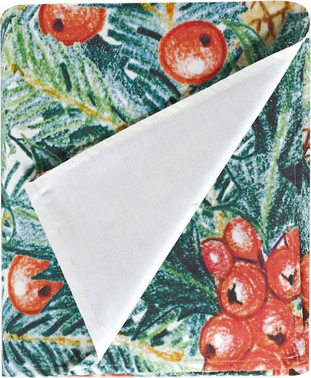 Kentia Snow Weihnachtlich Tischtuch Stoff Mehrfarbig L160xB250cm.