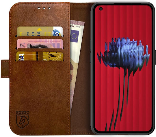 Rosso Element Brieftasche Synthetisches Leder Braun (Nothing Phone 1)