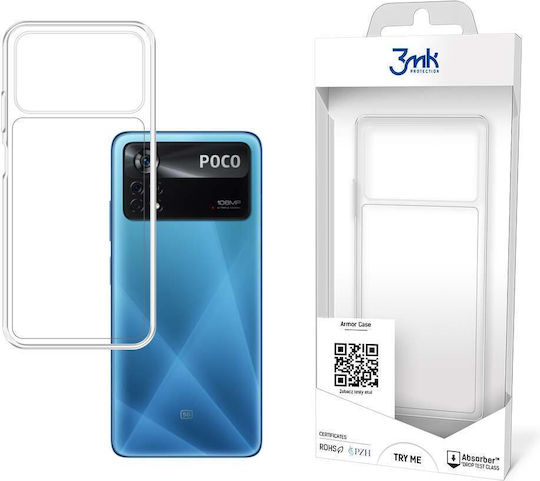 3MK Armor Umschlag Rückseite Silikon Transparent (Poco X4 Pro 5G)