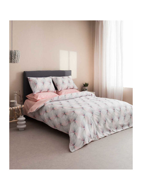 Vesta Home Σετ Παπλωματοθήκη Βαμβακερή Μονή με ...