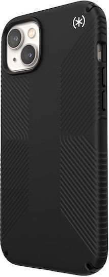 Speck Presidio2 Grip Microban Задна корица Силикон Black / Black / White (iPhone 14 Plus)