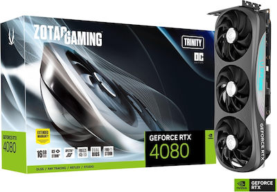 Zotac GeForce RTX 4080 16GB GDDR6X Trinity OC Κάρτα Γραφικών