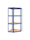 vidaXL Ecke Dexion Regal Verzinkt 75x75x160cm 152852