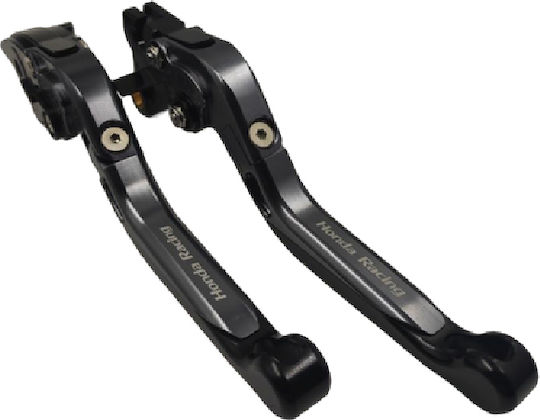 NSRacing Set of Motorcycle Brake/Clutch Levers Flexible Adjustable for Honda CBR 600RR Black 22112223