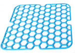 Küchenspüle Wandteppich PVC Quadrat 28x28cm Blau - For Home
