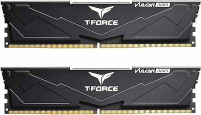 TeamGroup T-Force Vulcan 32GB DDR5 RAM with 2 Modules (2x16GB) and 5600 Speed for Desktop