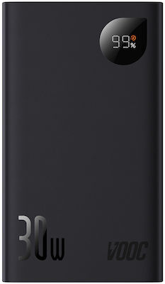 Baseus Adaman2 Power Bank 20000mAh 30W with 2 USB-A Ports and USB-C Port Power Delivery / Quick Charge 3.0 Black