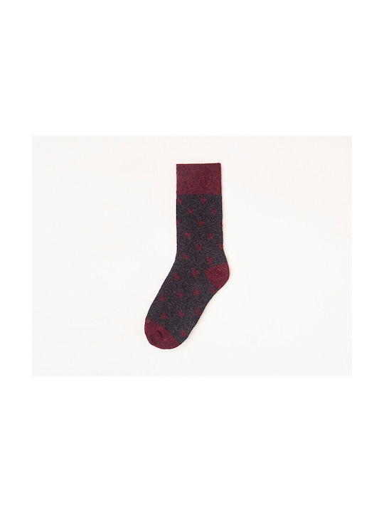 WALK IN PITAS Burdeos socks