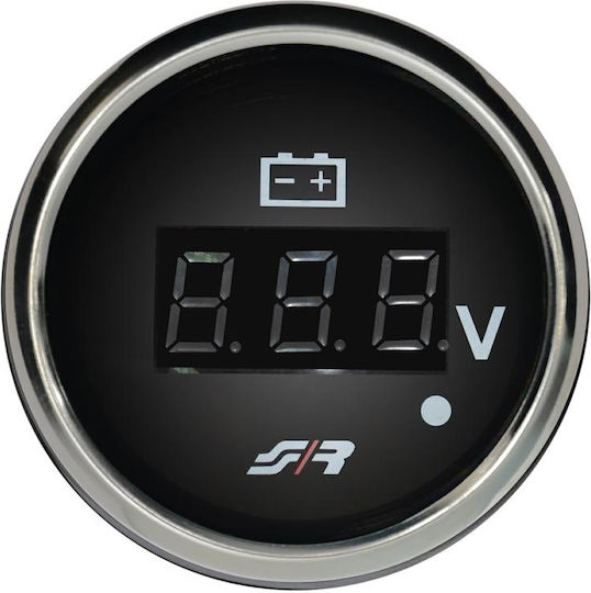 Simoni Racing Ψηφιακό Όργανο Βολτόμετρο Αυτοκινήτου 52mm