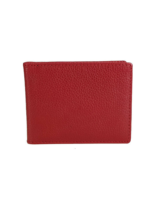 Leather card holder KAPPA 528 Red