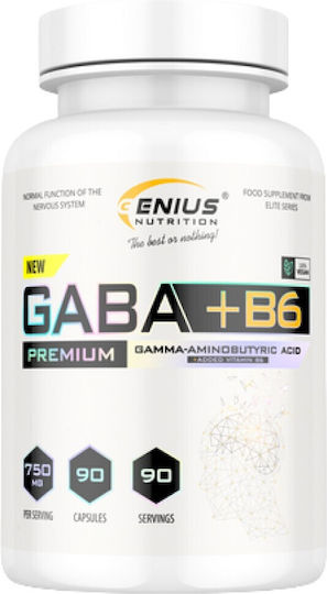 Genius Nutrition GABA + B6 750мг 90 Капсули