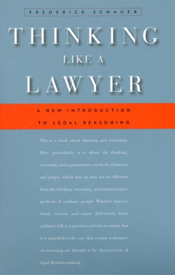 Thinking Like a Lawyer Thinking Like a Lawyer