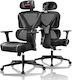 Eureka Ergonomic Norn Artificial Leather Gaming Chair with Adjustable Arms Gray