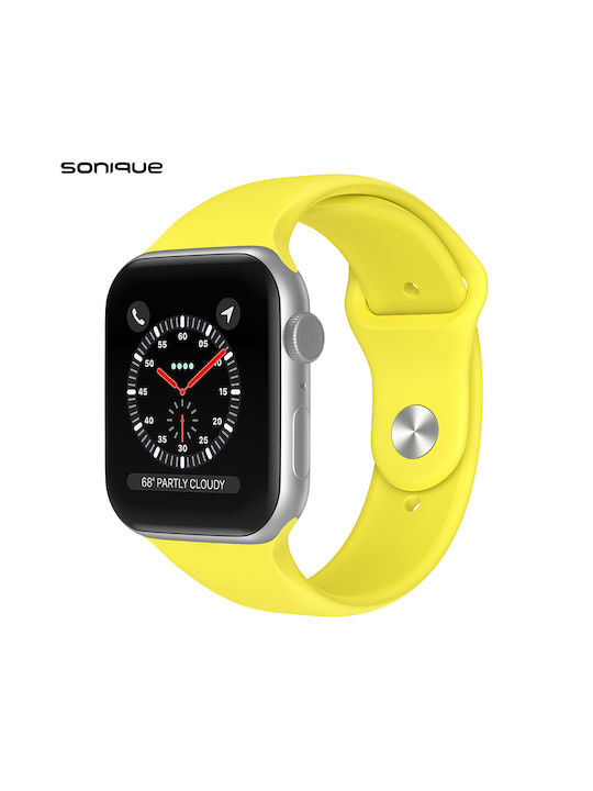 Sonique Soft Band Каишка Силикон Жълт (Apple Wa...