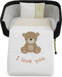 Beboulino Σετ Pentru Patut Mooving Bear Alb 3buc