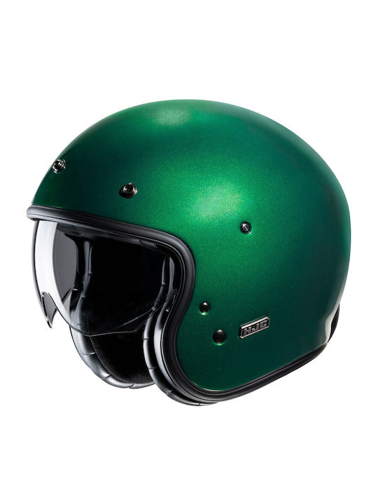 HJC V31 Deep Green Motorcycle Helmet Jet ECE 22...