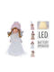JK Home Decoration Illuminated Christmas Figure Cherub Length 8cm (Μiscellaneous Colors)