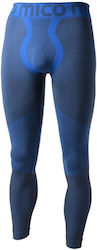 MICO 1853 Warm Control Skintech - Men's long tight pants - Blue Piombo