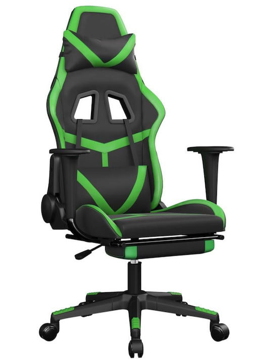 vidaXL 345437 Gaming Stuhl mit Fußstütze Black/...