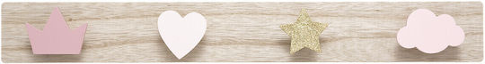Atmosphera Kids Wall Hanger Wooden 55x4.5cm