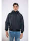 MANAGER MEN'S REGULAR FIT POLYESTER WINTER COAT 601 MANOUSOS BLACK Black