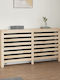 vidaXL Heizkörperabdeckung aus Massivem Holz Braune 153x19x84cm