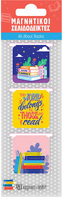 CHartini Poli All About Books Magnetic Bookmark HB.MBM.00074